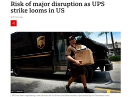 UPS和工会谈“崩”！罢工更近了